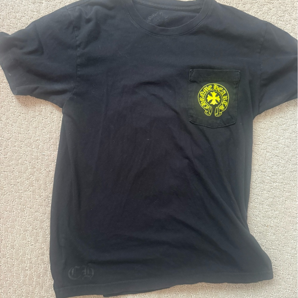 Chrome Hearts Black and Yellow Graphic Tee